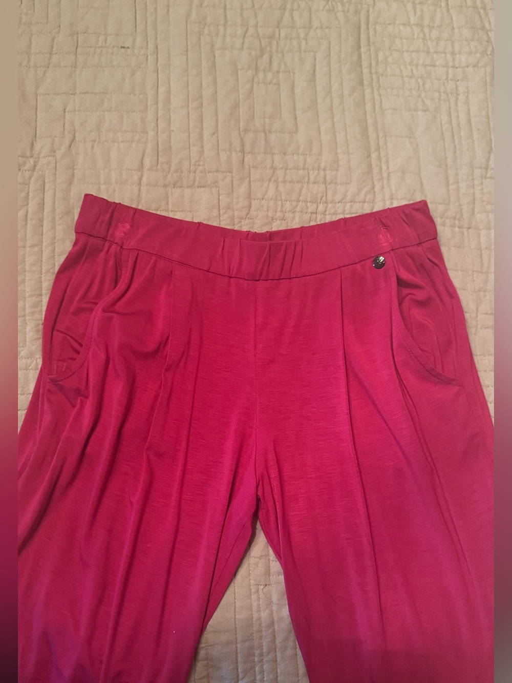 Trina Turk Raspberry Pull-On Track Pants - Picture 3 of 6